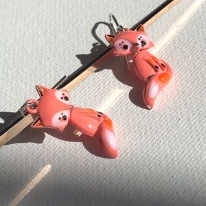 Fox earrings